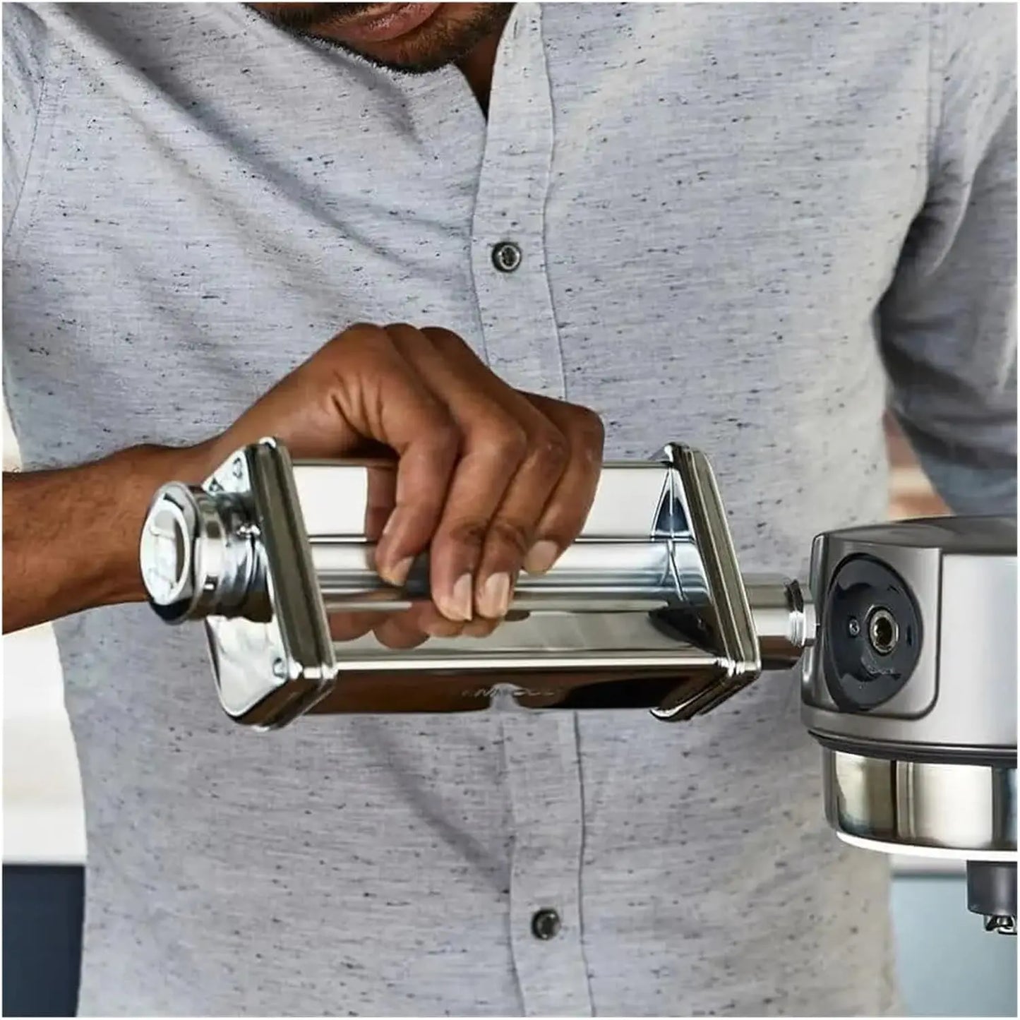 Pasta Maker For Kenwood Chef Stainless Pasta Spaghetti Fettucine Steel Roller Stand Mixer Noodle Press Attachment Kitchen Tools