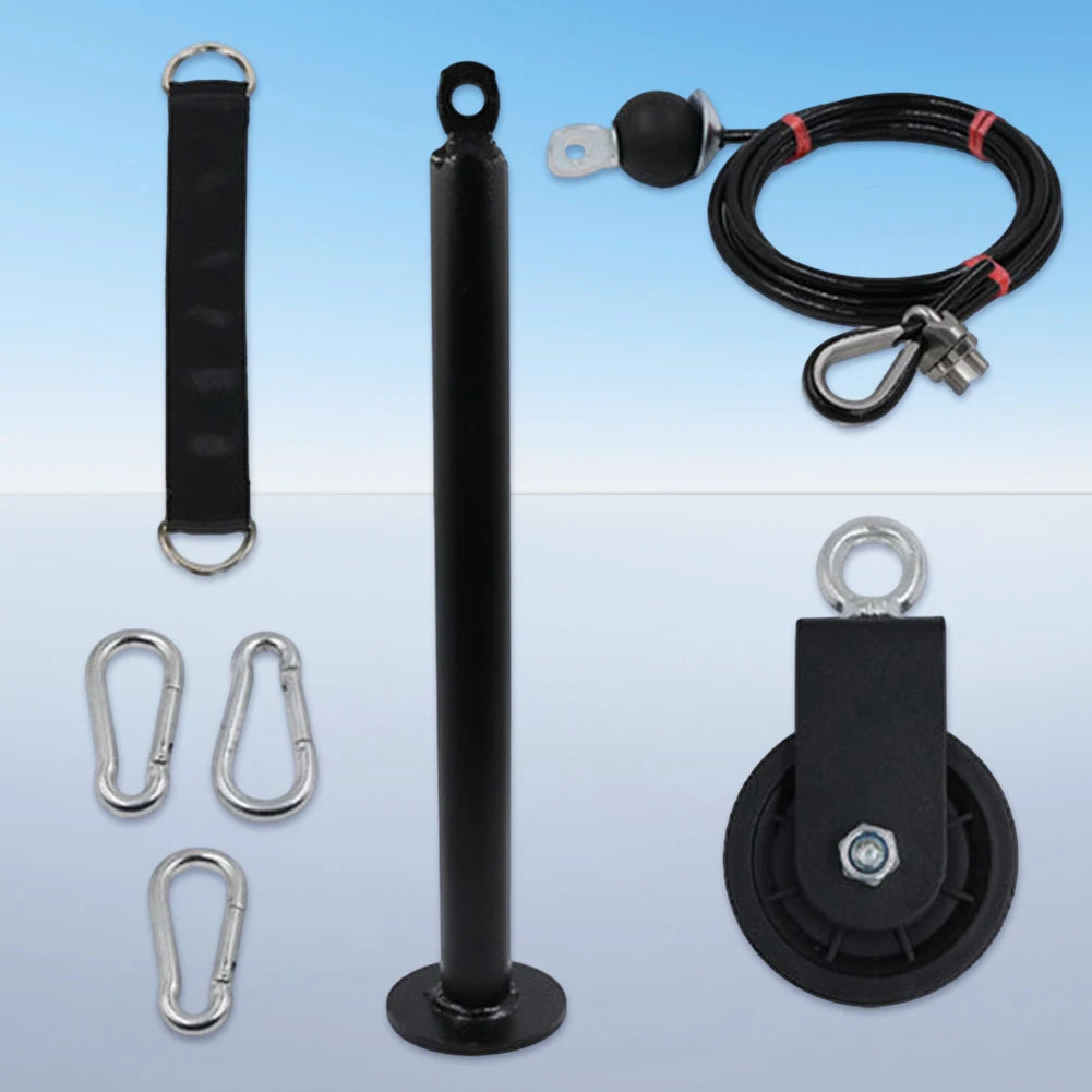 Home Gym Exercise Pulley System Equipment LAT Pull Down Attachment Fitness LAT Lift Pulley System for Home Gym Weight Fitness