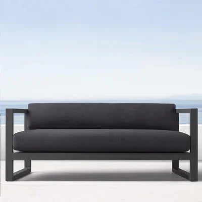 Outdoor Aluminum Alloy Sofa Four Piece Set, Terrace Garden Bar Waterproof Sofa Furniture Set