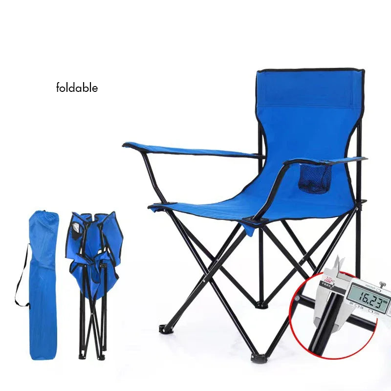 Portable Folding Camping Chair with Carrying Bag Foldable Camping Chair Hard Arms, Portable Lawn Chair for Adults,Outdoor Chairs