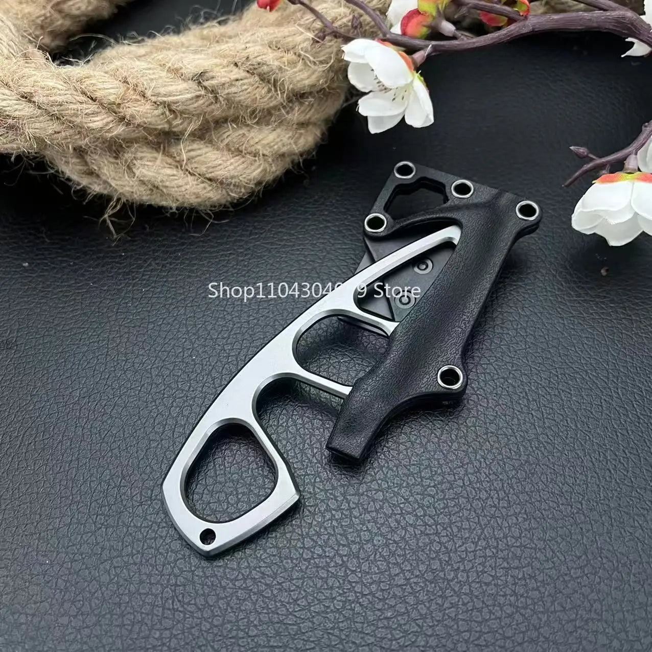 Everyday Carry Multi-purpose Hunting Knife All Steel Knives Tool with Secure Sheath for Hiking, Outdoor Adventure, Camping Gear