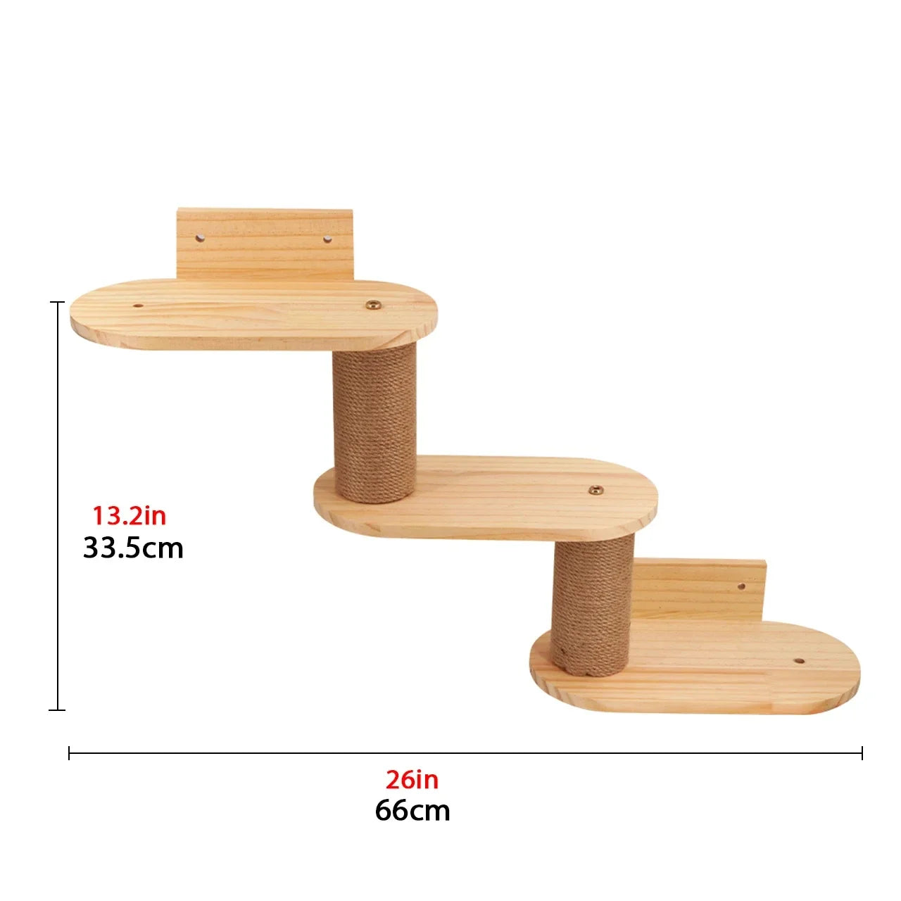 Wooden Cat Tree Tower Wall Mounted Cat Climbing Shelves Hammock Stairs House Cats Walk Playground Pet Furniture Accessories