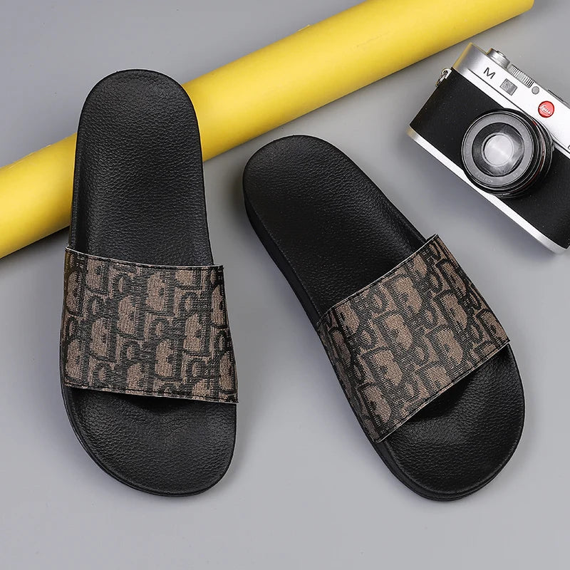 Southeast Asia 2025 large-size one-line slippers fashion outerwear summer men's outdoor beach flat sandals