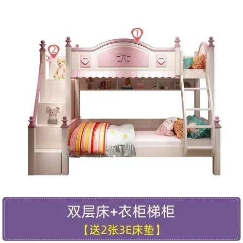 Child Hut Bed Wooden Mother Kids Girl Children's Comforters Baby Things Family Bassinets Low Loft Pink Newborn Playpens Bunk Boy