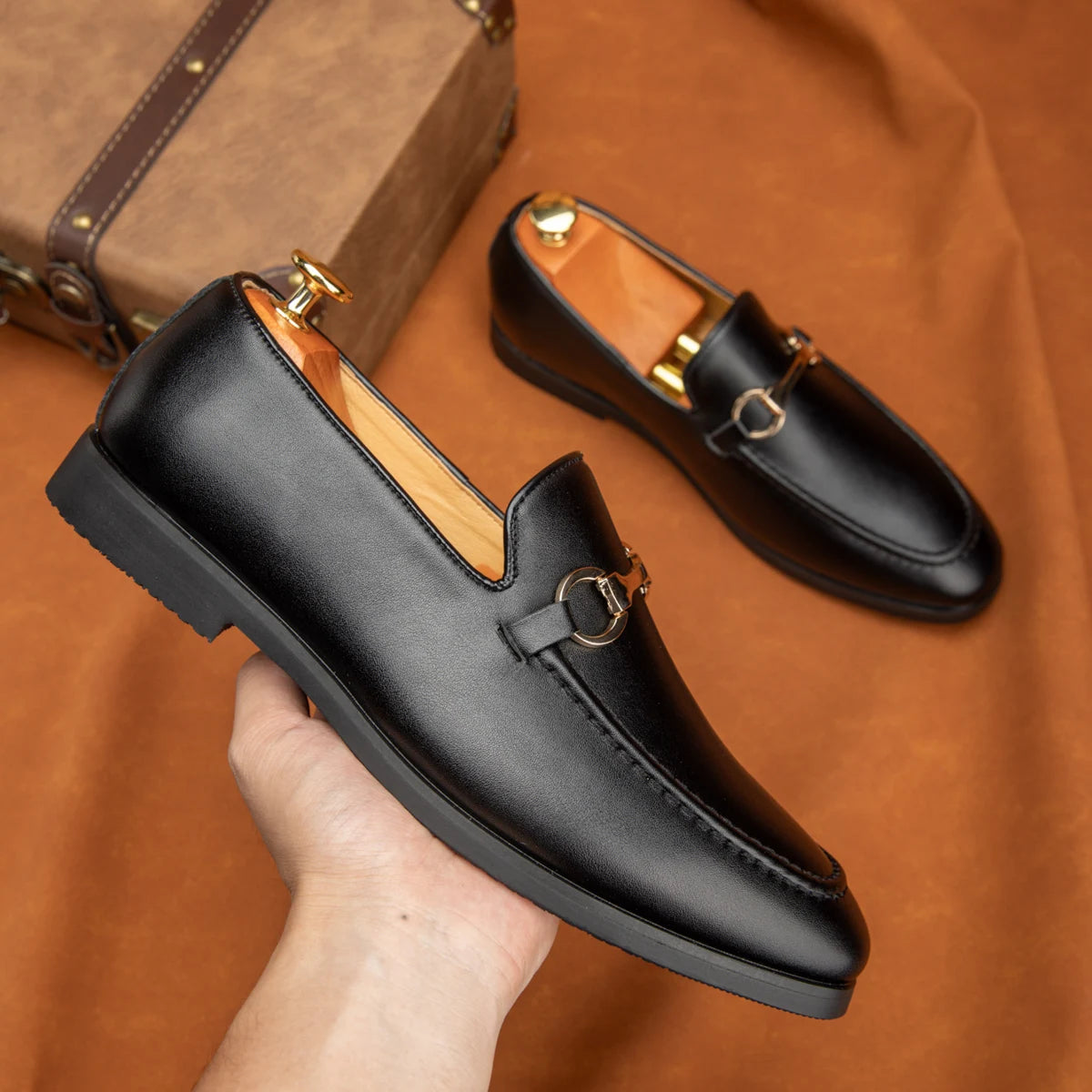 Stylish Trendy Mens Casual Shoes Handmade Summer Loafers Breathable Man Slip on Flats Soft Driving Footwear Business Moccasins