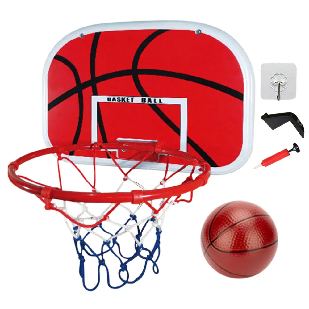 Mini Basketball Hoop with Ball and Pump Portable Basketball Hoop Adjustable Basketball Hoop Set Indoor Outdoor Play for Kids