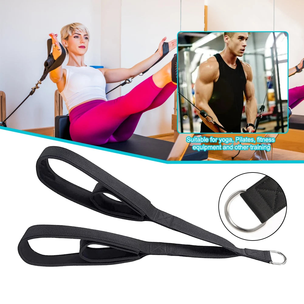Fitness Arm Strength Rope Anti-Slip Muscle Training Carabiner Pulldown Rope Tricep Rope Cable for Facepulls/Push Downs/Crunches