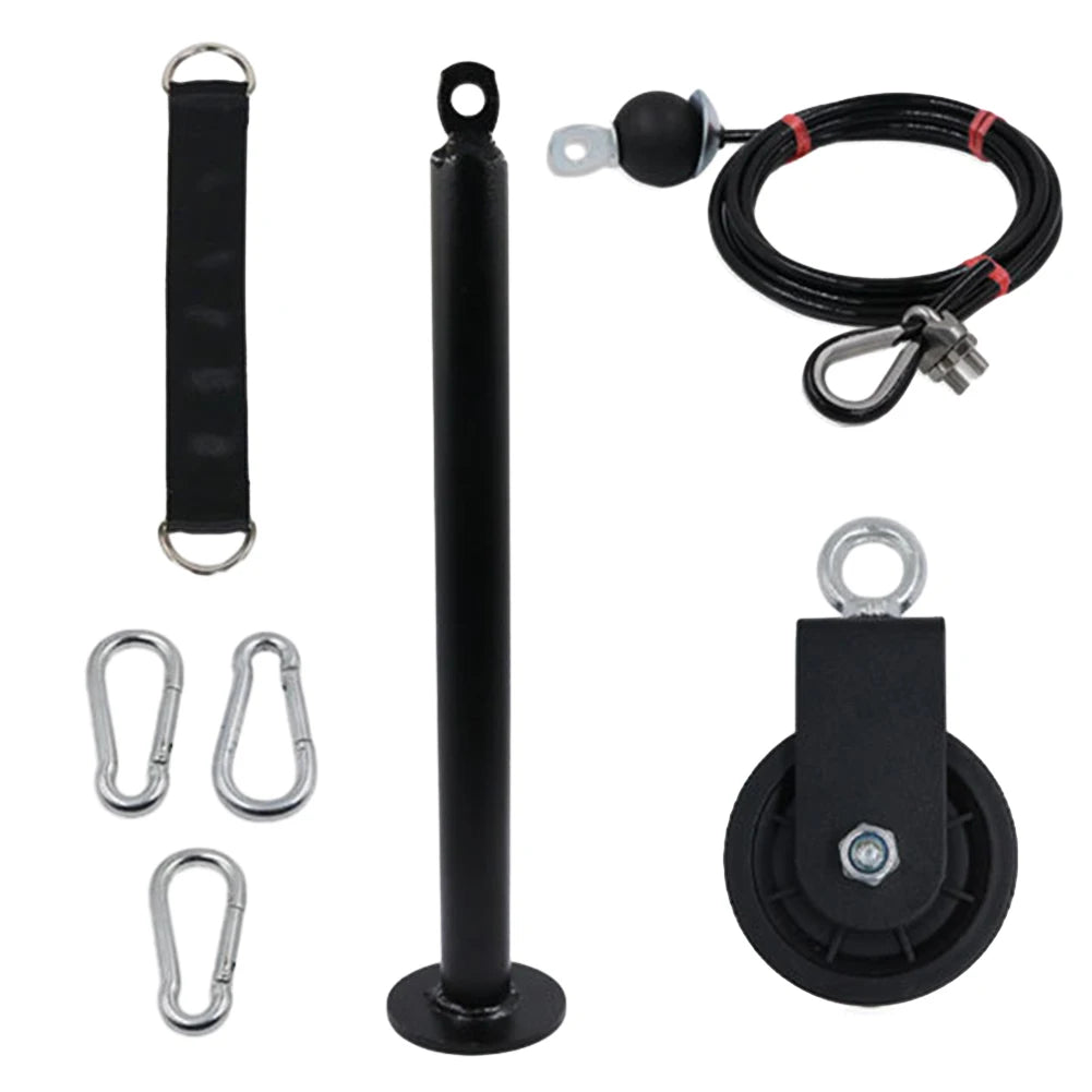 Home Gym Exercise Pulley System Equipment LAT Pull Down Attachment Fitness LAT Lift Pulley System for Home Gym Weight Fitness