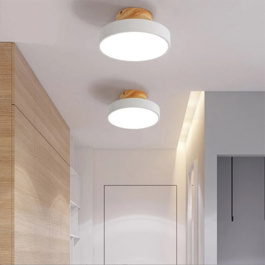 LED Indoor Ceiling Light Flush Mount Dimmable Energy Saving Protect Eyes Easy Installation for Bedroom Bathroom Corridor