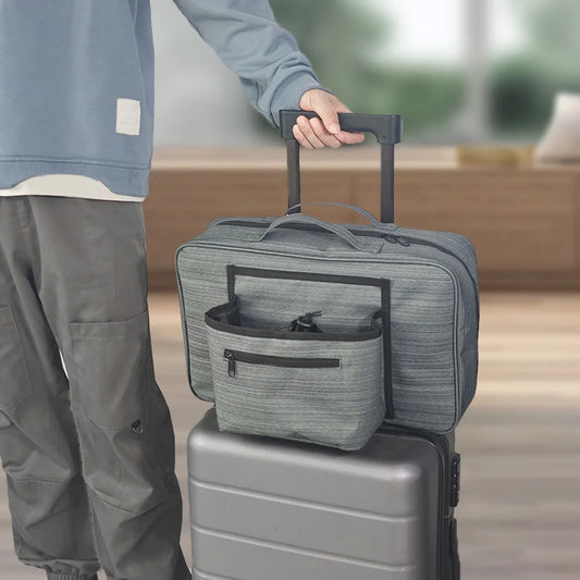 Luggage Travel Cup Holder Free Hand Suitcase Cup Holder Travel Luggage Drink Bottle Bag for Roll on Suitcase Handles