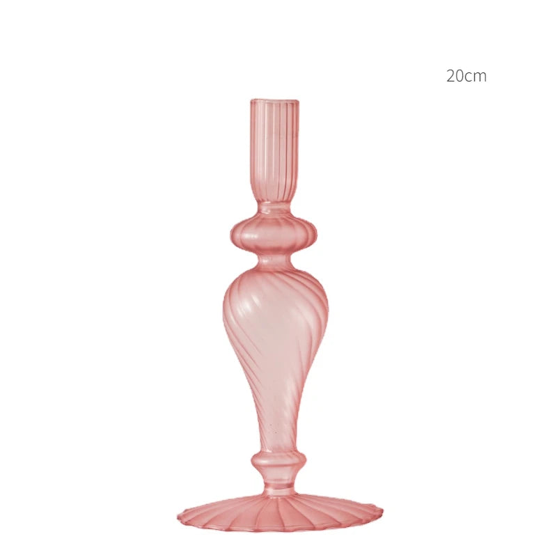 Pink Wedding Table Centerpieces Candle Holder Wedding Decoration Flower Vase Home Decoration Accessories Vases Room Decor