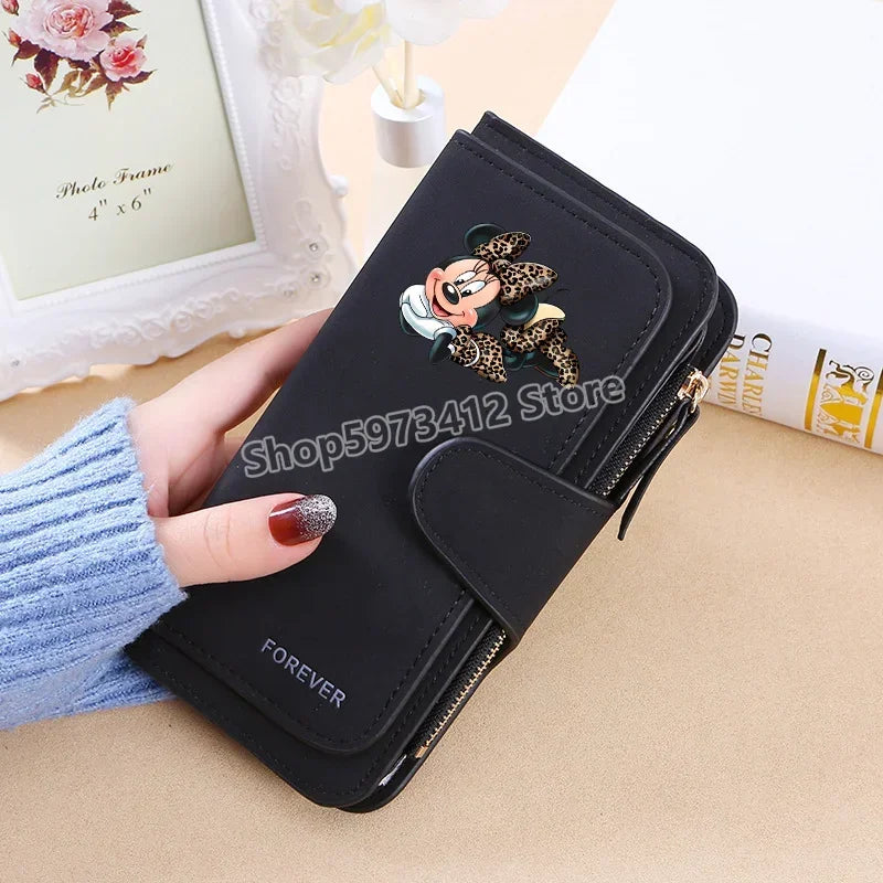 Mickey Minnie Wallet Women Wallets Card Wallet Coin Wallet Womens Bags for Women Purse ID Wallets Female Coin Purse Girls Gift