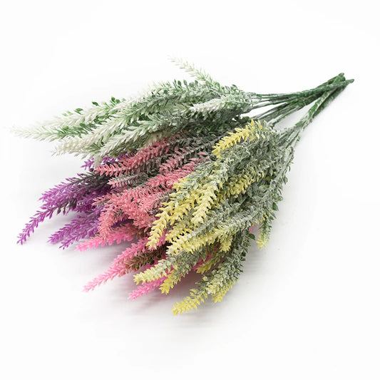 Artificial Plants Scrapbooks Plastic Lavender Vases Room Home Decor Ornamental Flowerpot Garden Cheap Wedding Decorative Flowers