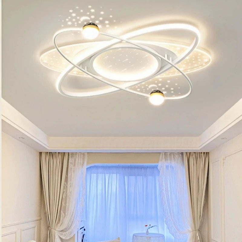 Modern LED Chandelier Light Luxury Starry Sky Home Decor Living Children's Room Bedroom Lamp Indoor Lighting Kids’ Pendant Light