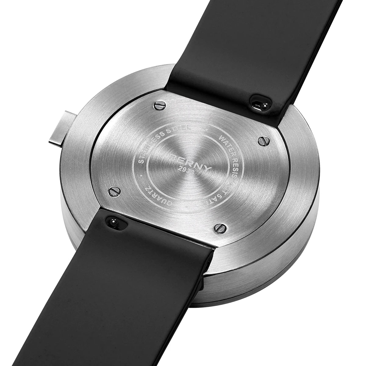 BERNY Men/Women Quartz Watches 38mm Luminous Dial Railways Sports Sapphire 5ATM Stainless Steel Classic Men's Wristwatch