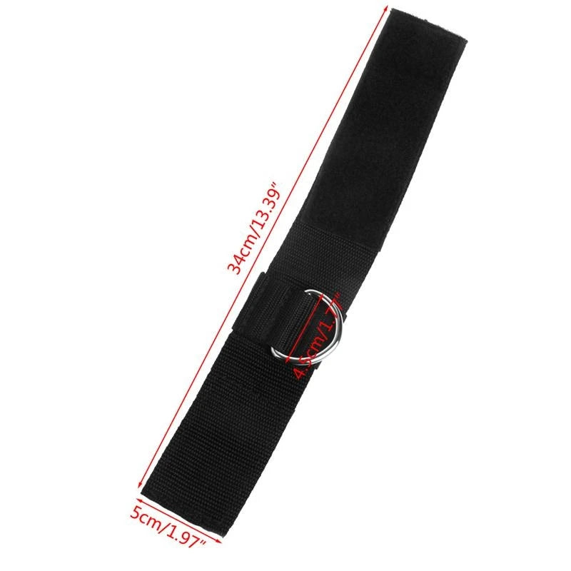 Fitness  D-Ring Ankle Straps Foot Support Adjustable Ankle Protector Gym Leg Pulley with Buckle Sports Feet Guard
