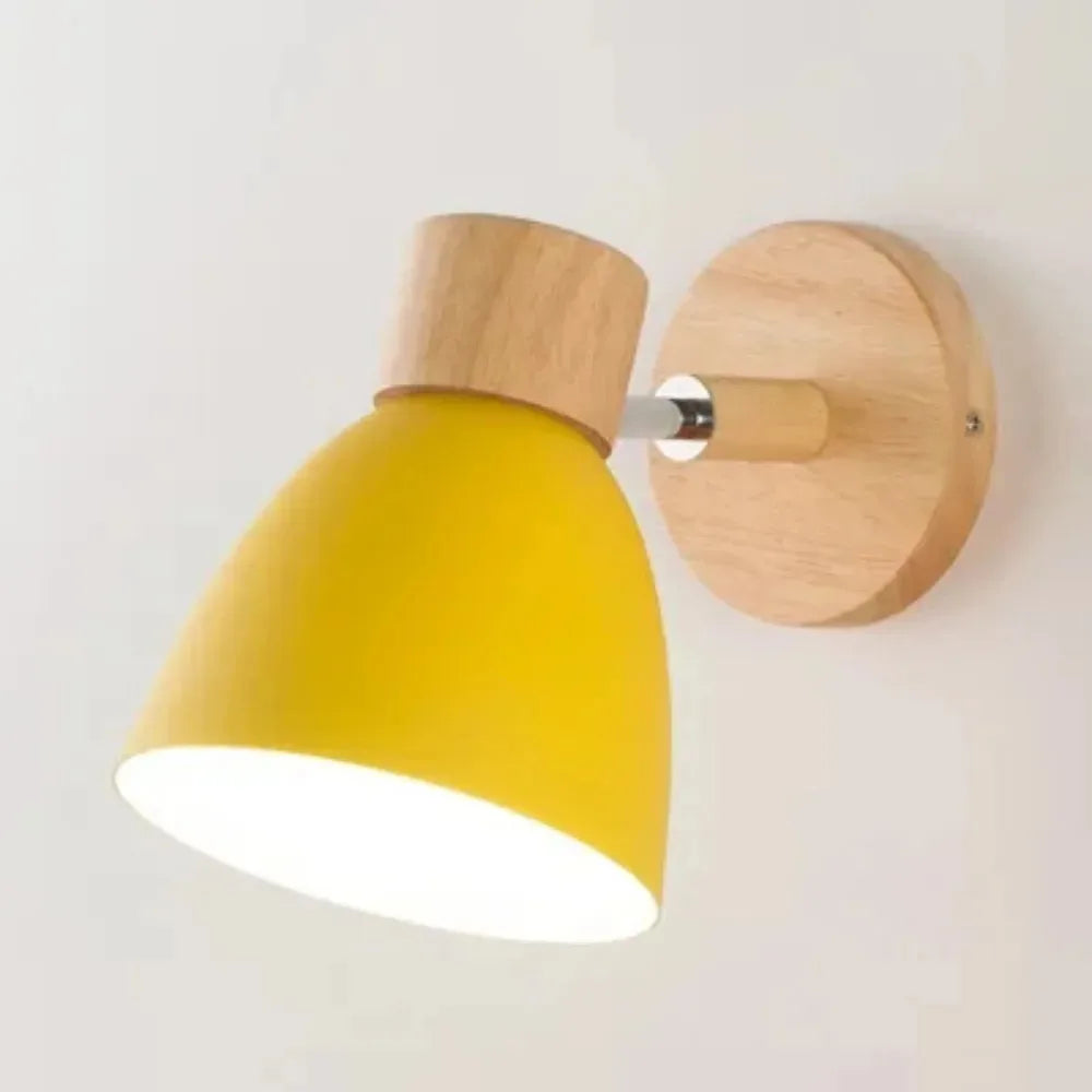 Modern Fashion Design Iron Art Circular Adjustable Home Hotel Bedroom solid color Wall Light LED Reading Light Study Balcony