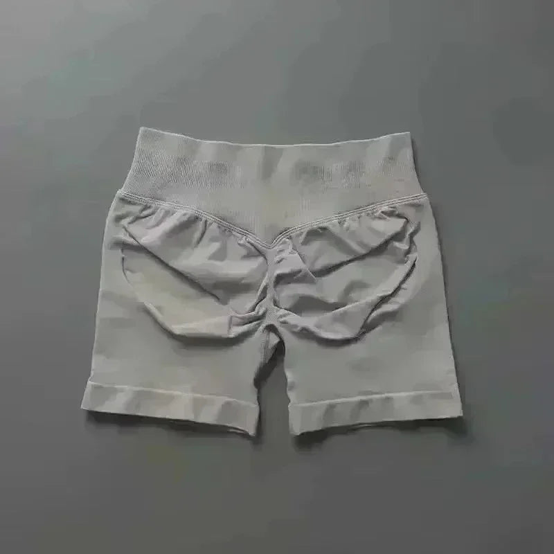 Fitness Shorts Sports Yoga Pants Women's Summer Nude Feeling Peach Hip Pocket High Waist Hip Lifting Quick Drying Yoga Clothes