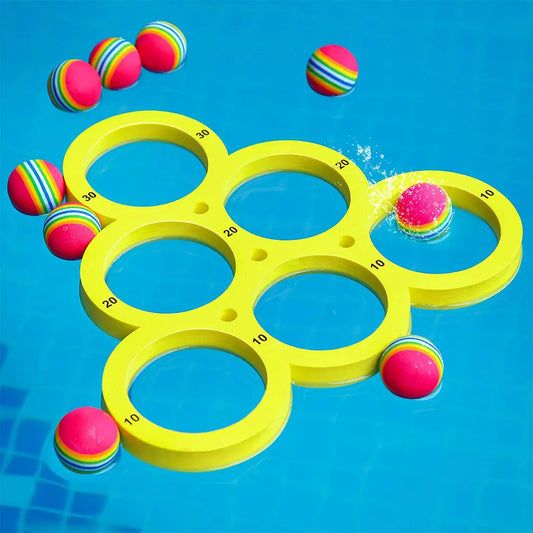 Pool  Fun Splash Water Sports Floating Pool Game  Set Durable EVA Material, Random Color Ball, Perfect for Summer Fun