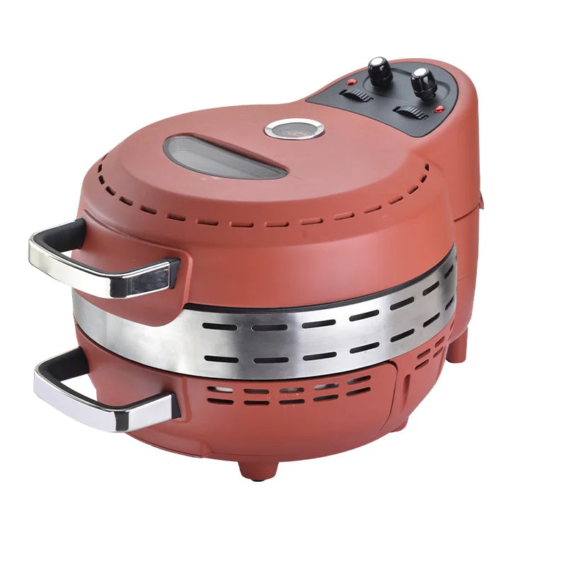 12 Inch Electric Pizza Maker Chapati Oven for Pancake Broiler Flapjack Roaster with Stone Plate
