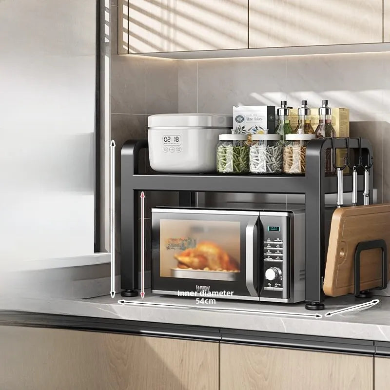 Kitchen Microwave Oven Ra Multi-Functional Home Countertop Rice Cooker Oven Storage Support Exble Organization elf
