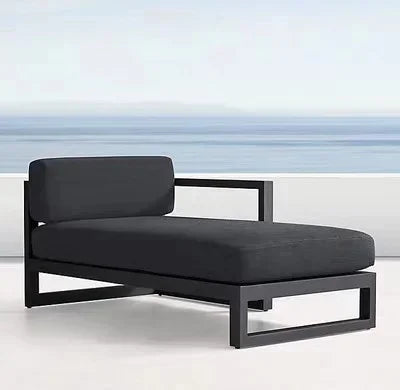 Outdoor Aluminum Alloy Sofa Four Piece Set, Terrace Garden Bar Waterproof Sofa Furniture Set