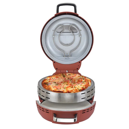 12 Inch Electric Pizza Maker Chapati Oven for Pancake Broiler Flapjack Roaster with Stone Plate