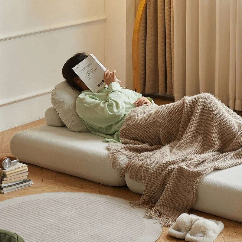 Lazy Sofa Single Person Detachable And Washable Sofa Home Furniture Living Room Sofa Bed Dual-useTatami Tofu Sofa New