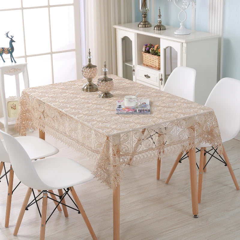 Lace Universal Tablecover Classical Wedding Tablecloth Decoration New Style Minimalist Home Dining Table Coffee Table Cloth