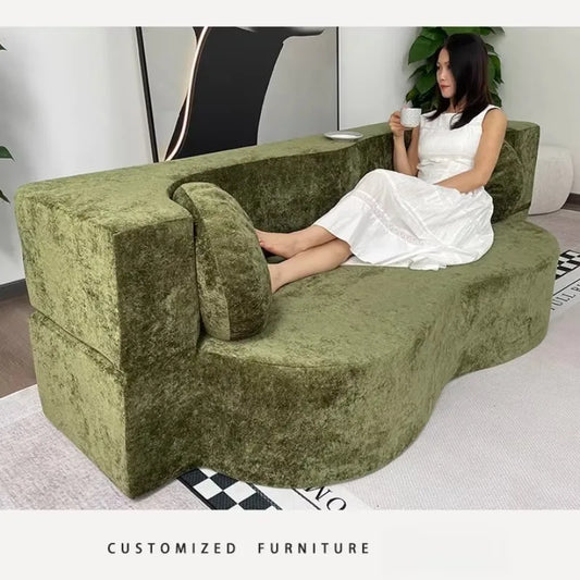 Living Room Sofas Vacuum Compression Sofa Pure Sponge Single Multifunctional Foldable Special Shaped Sofa Bed Furniture