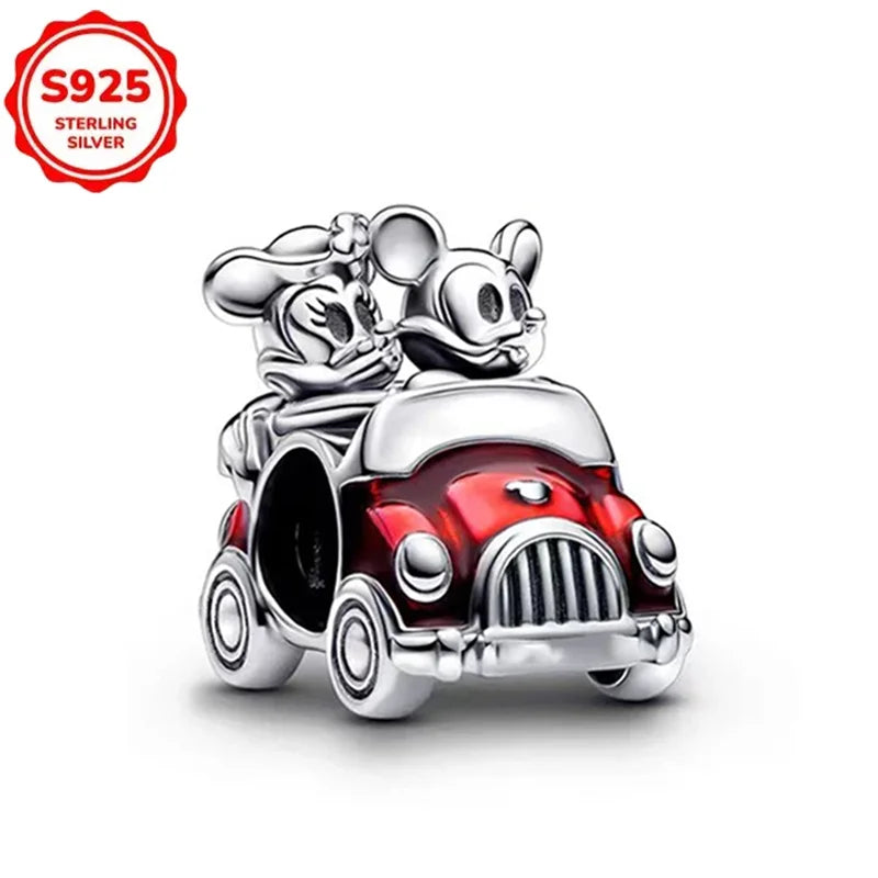 For Original Women 925 Bracelet Bangle Pendant Charm Disney Stitch 925 Sterling Silver Boutique Bead DIY Jewelry Gift New in Hot