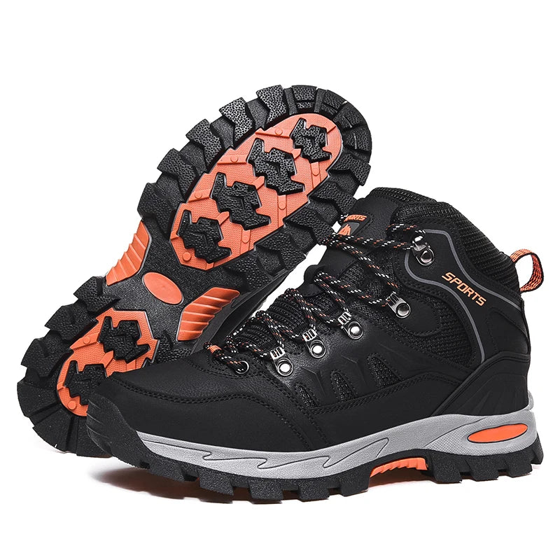 Men's Hiking Shoes Waterproof Wear-resistant Sports Camping Climbing Shoes Outdoor Trekking Tourism Shoe Fishing Hunting Boots