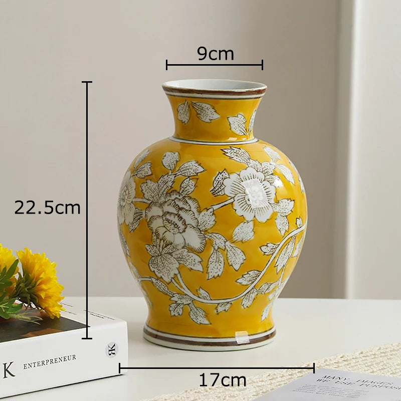 Blue and White Porcelain Vase Plant Pot Table Decoration Flowers Arrangement Multiple Styles Flower Vases Room Aesthetic Decor