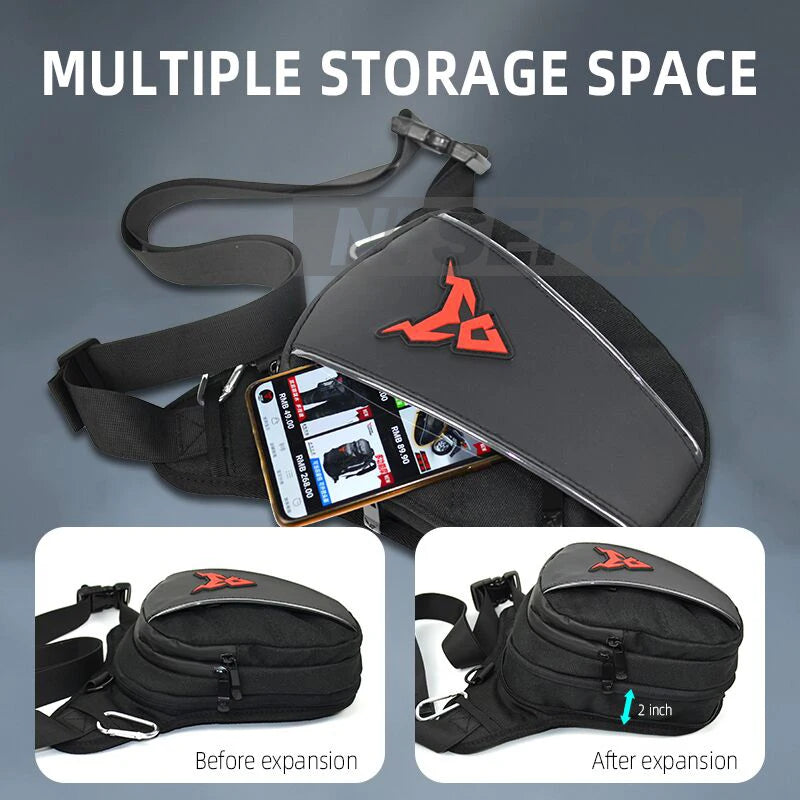 Motorcycle Drop Waist Leg Bag Thigh Belt Hip Bum Waterproof Motorbike Tactical Travel Cell/ Mobile Phone Purse Fanny Pack Bags