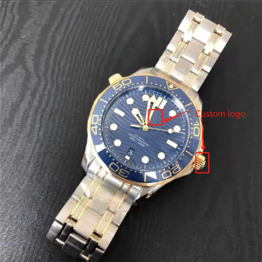 Men's fashion watches can be customized with logos