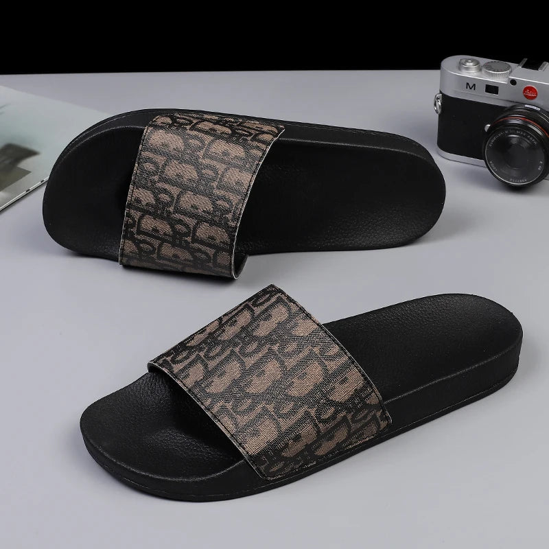 Southeast Asia 2025 large-size one-line slippers fashion outerwear summer men's outdoor beach flat sandals