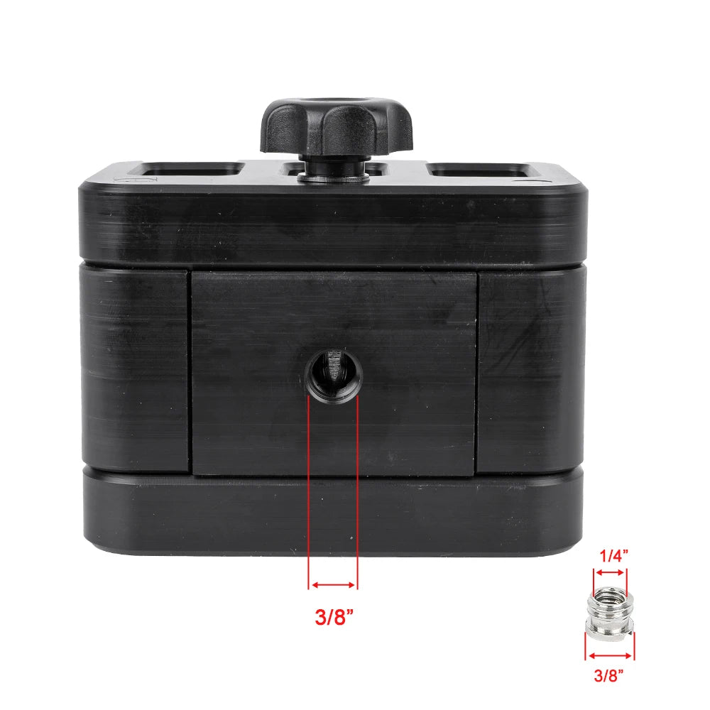 Hunting Shooting Tripod Stick Head Clamp 65mm Wide Bipod Clamp Stand Display Cradle Holder Gun Rifle Clamp Shooting Rest Saddle