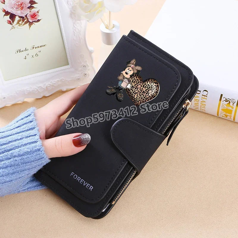 Mickey Minnie Wallet Women Wallets Card Wallet Coin Wallet Womens Bags for Women Purse ID Wallets Female Coin Purse Girls Gift