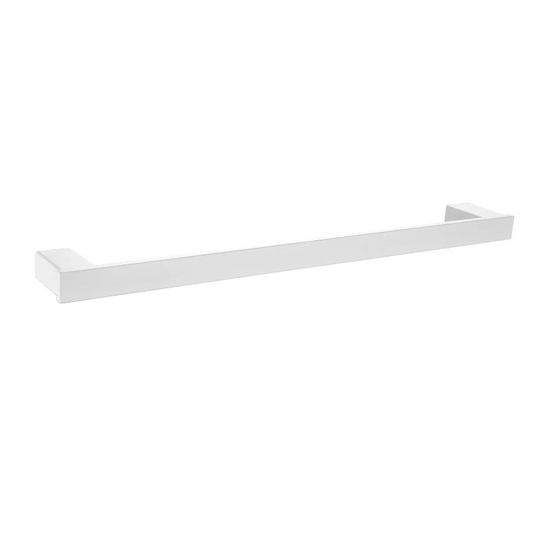 White Bathroom Accessories Towel Rack Shelf Toilet Brush Roll Paper Holder Toothbrush Holder Soap Dish Coat Holder Bath Hardware