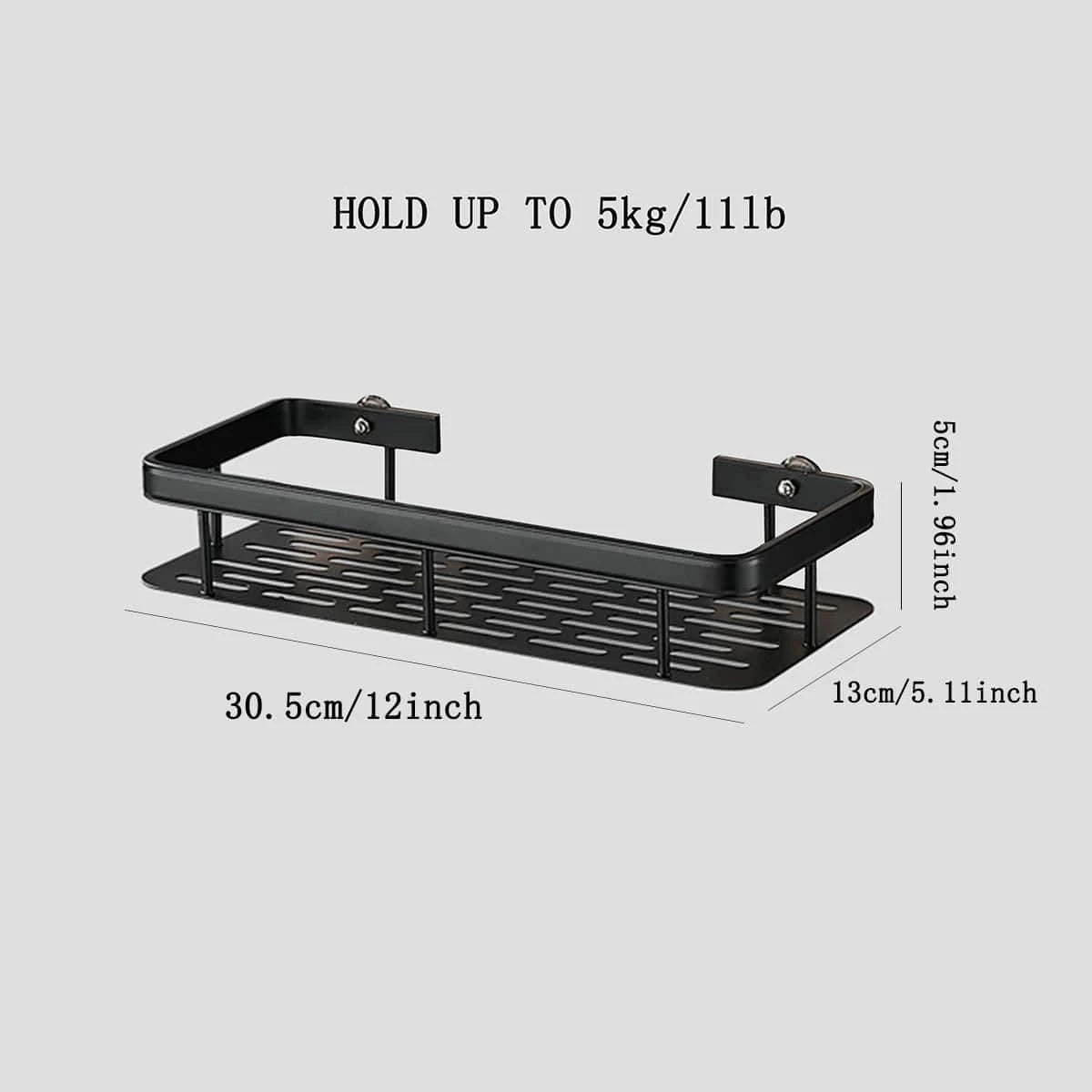 Bathroom Storage Rack, Bathroom Shelves, No-Drill Wall Mount Corner Shelf, Shower Storage Rack Holder