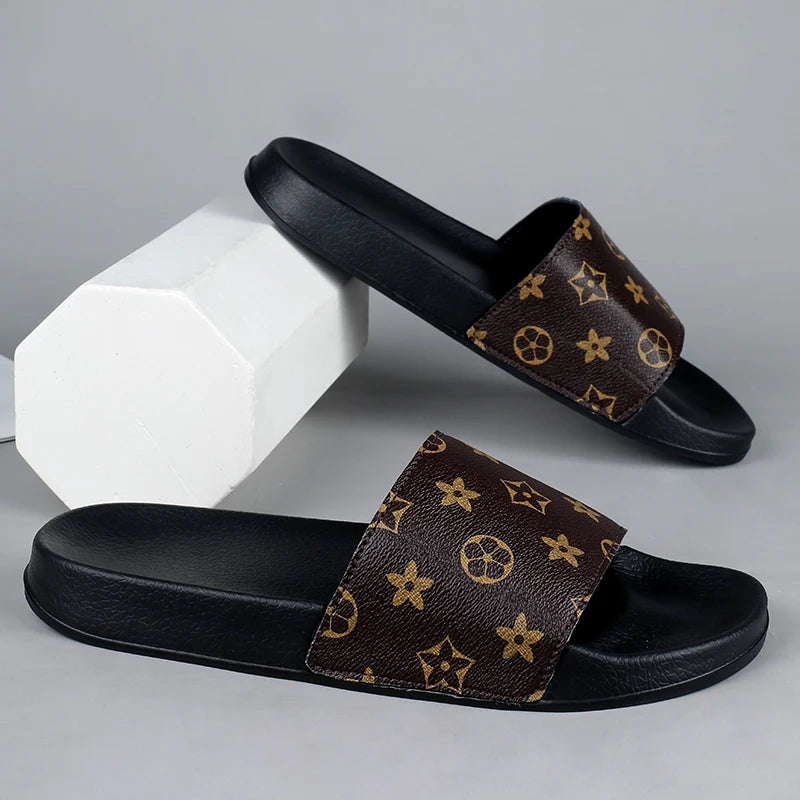 Slippers men's trendy Korean version personalized outdoor wear Roman soft-sole seaside casual flip-flops beach shoes