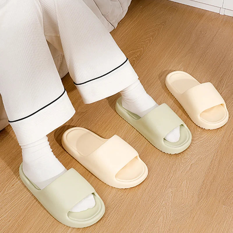 Lightweight Platform Slippers Women Super Soft Non Slip Beach Flip Flops Woman Comfort Couples Indoor Slides Shower Shoes