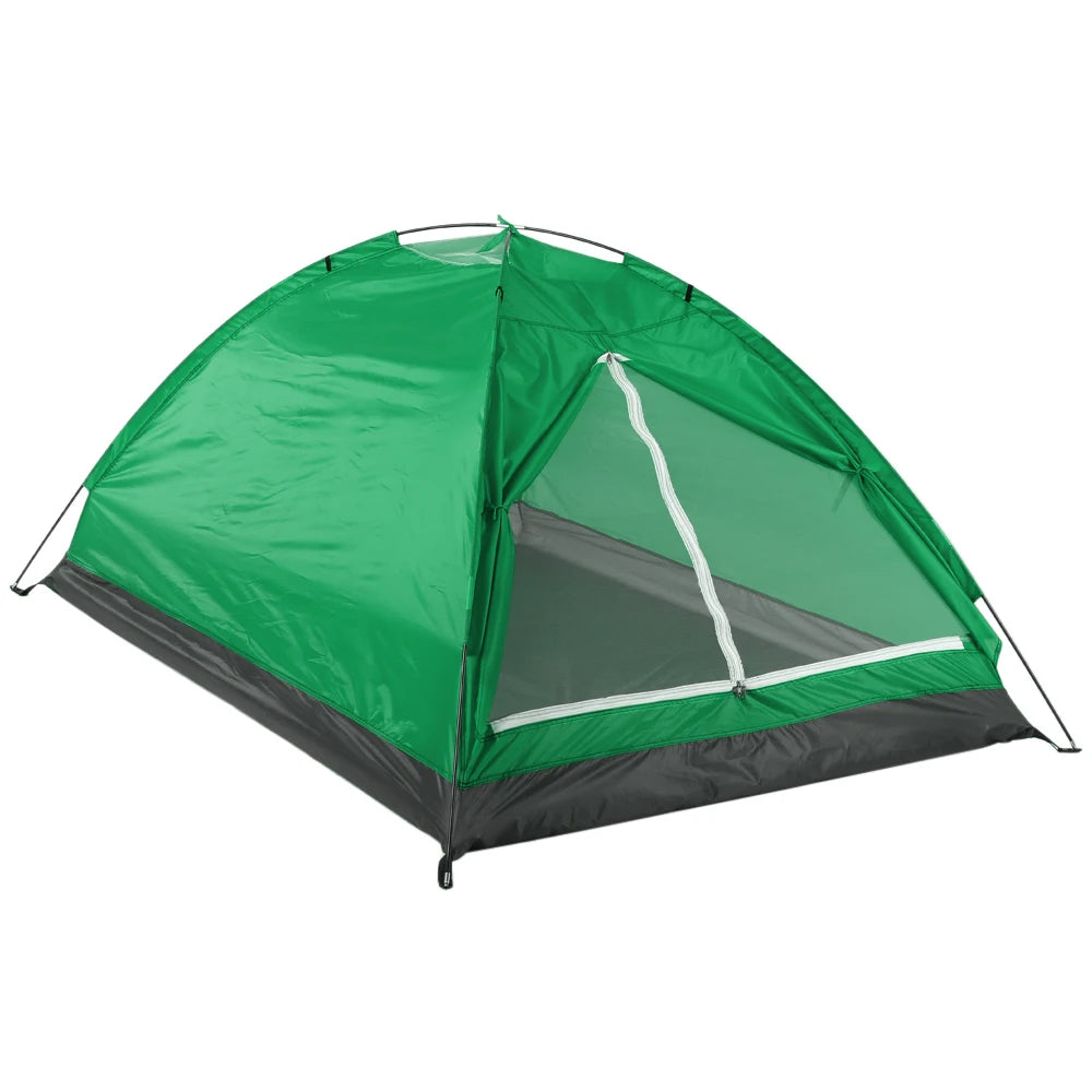 TOMSHOO Camping Tent for 2 Person Single Layer Outdoor Portable Camouflage Summer Tent for Outdoor Camping Traveling Tent