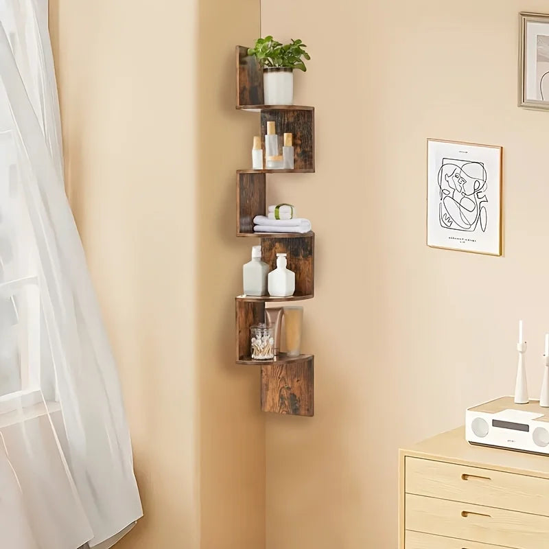 floating shelves for wall, corner shelf,, space-saving, easy installation, suitable for living room,bathroom decor，book shelf