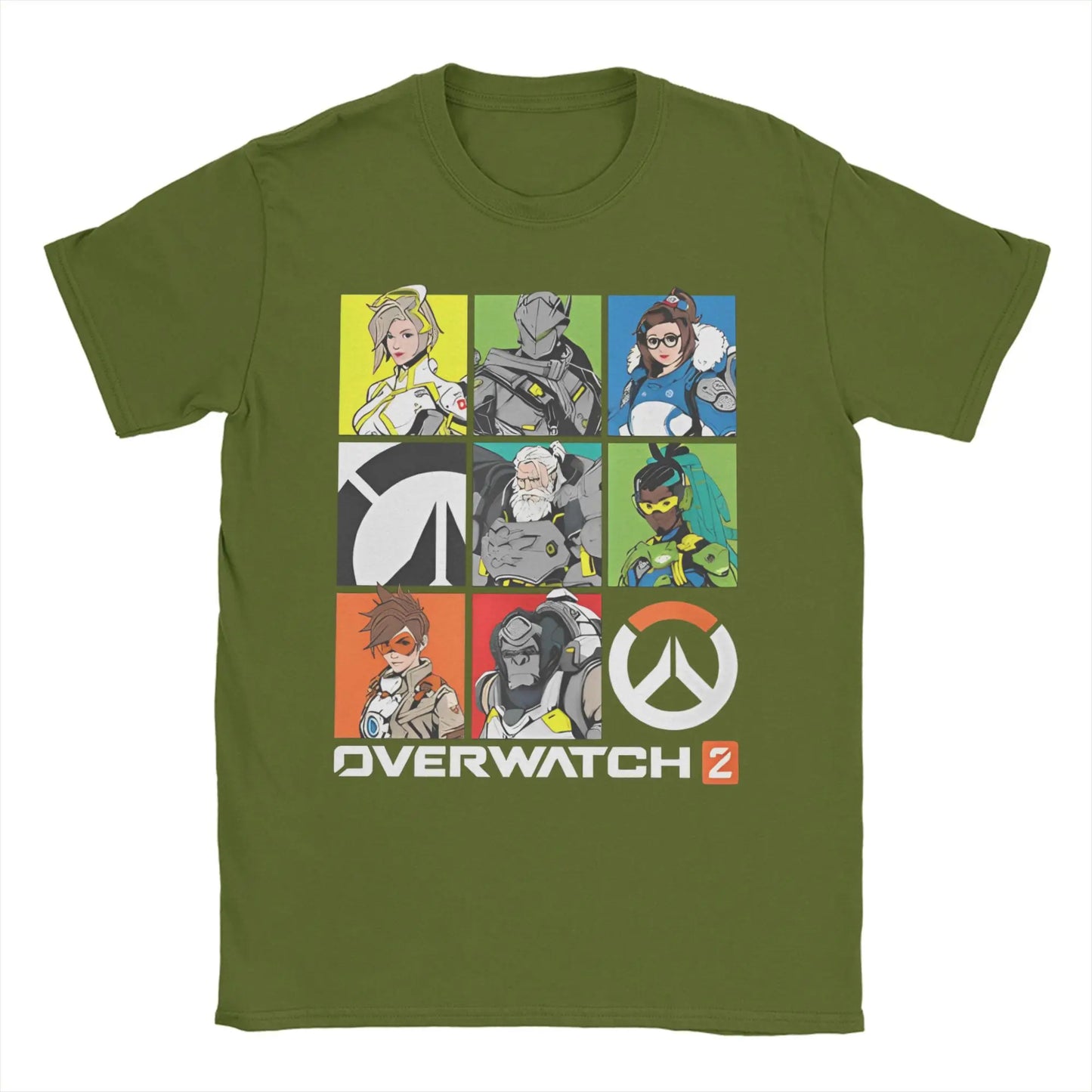 Men's Overwatchs Games   T Shirts  Pure Cotton Clothing Casual Short Sleeve O Neck Tees Printed T-Shirts