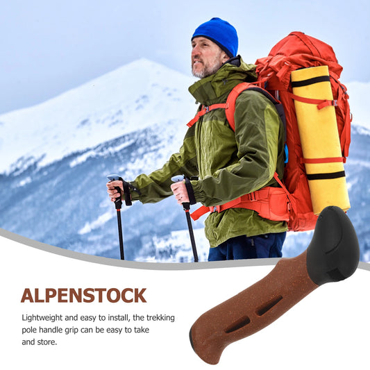 Trekking Pole Handle Adapter Non-slip Hiking Grip for Walking Stick Accessories Ski Pole Replacement Outdoor Tool