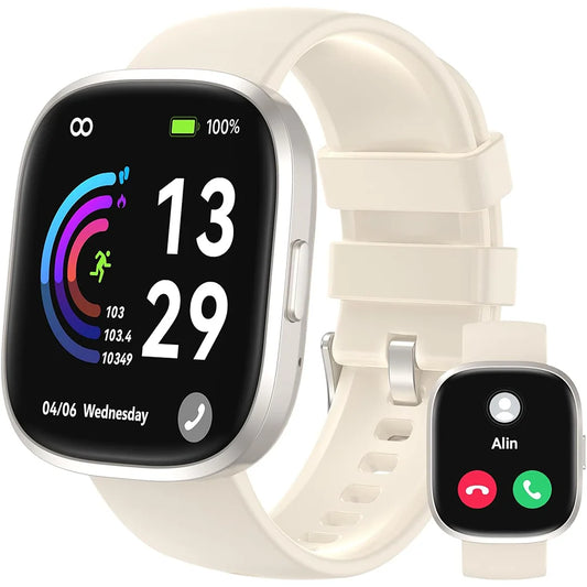 Smart Watches for Men Women  Sleep Tracking, 46mm 1.3oz Step Calorie Counter Fitness Watch Activity Trackers Pedometer forAndro