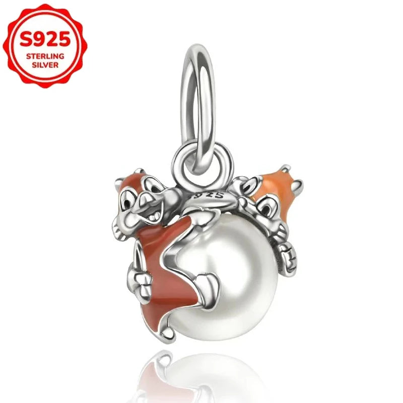 For Original Women 925 Bracelet Bangle Pendant Charm Disney Stitch 925 Sterling Silver Boutique Bead DIY Jewelry Gift New in Hot