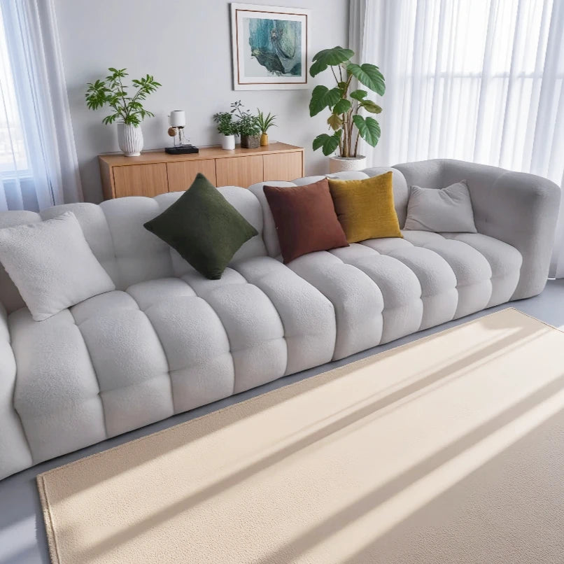 Family Luxury Living Room Sofas European Modern Plush Reclining Sofa Corner Lounger Muebles Para El Hogar Home Decoration