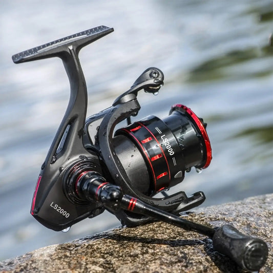 Fishing Reel Angling Wire Wheel Ergonomic Anti-Slip Fishing Reel for Offshore Crappie Bass Inshore Ice Catfish Freshwater